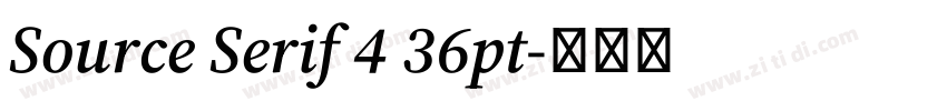 Source Serif 4 36pt字体转换